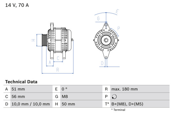 0986038600, Dynamo, Generátor, BOSCH, 1204108, R1530001, 3493847, 3493848, 90443930, 6204003, 6204008, 90413760, 90443760, 9163937, 9512120, 0123120001, 8EL731722-001, CA861IR, DRA8600, LRB00149, MAR955, SG7S025, 0124225028, 2542689, 943356539, LRB00166, QX10F4, 0986038603, 2542689A, LRB149, QX11C3A, 1986A00596, 2542689C, LRB166