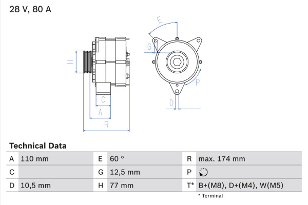 0986039790, Dynamo, Generátor, BOSCH, A0091549702, A009154970280, A0101549102, A010154910280, 0091549702, 009154970280, 0101549102, 010154910280, 0120469116, 437440, CA2157IR, DRA9790, 0986039790, 19025113, 0986039793, 1986A01362, 6033GB3019, 6033GB3090