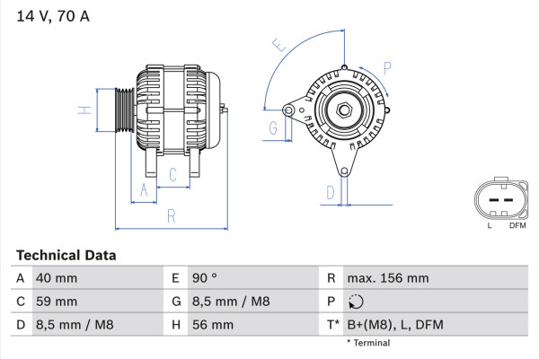 0986041480, Dynamo, Generátor, BOSCH, 038903023K, 038903024B, 038903023Q, 0124315001, 8EL737754-001, A11VI83, CA1502IR, DRB1480, LRB00473, 0124315032, LRB473, SG8B013, 1986A01461, SG8B027, 2542244, 2542947, 437395, 439436