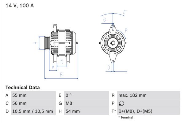 0986042740, Dynamo, Generátor, BOSCH, 1516497R, 55556070, 90561971, 9195753, R1530024, 6204073, 93184064, R1530077, 6204098, R1610391, 6204138, 9117851, 6204214, 6204238, 9201489, 93175796, 93186485, 93175943, 93186486, 93189241, 93189261, 9512175, 9512440, 9512784, 0124415002, 437422, 8EL737861-001, CA1581IR, DRA3903, LRB00515