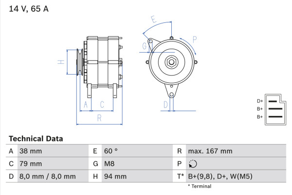 0986044591, Dynamo, Generátor, BOSCH, 2871A148, 3760524M91, 873F10300BA, ADU8880, GEU2109, K311697, 2871A160, 3819359M91, ADU9548, K311698, 2871A163, 3930504R1, ADU9750, ASU1693, GEU2115, GXE2115, RTC5845, YLE10067, YLE101570, YLE101580, 0120489293, 063324242, 2541290, 8EL725855-001, CA1494IR, DRA3294, LRA00461, 0120489384, 436273, 54022054