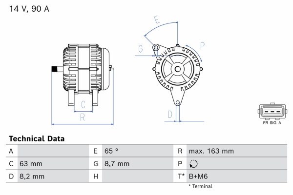 0986044651, Dynamo, Generátor, BOSCH, R98AB10300JC, 1M5T10300BA, 1M5T10300BB, 1M5T10300BC, 1M5T10300BD, 1079312, 1097306, 1126051, 1144182, 1151214, 1201206, 1215766, 1219711, 1221059, 1301377, 1301530, 1307487, 2M5T10300AA, 2M5T10300AB, 2M5T10300AC, 2M5T10300AD, 98AB10300JA, 98AB10300JB, 98AB10300JC, 98AB10300JD, 98AB10300JE, 98AB10300JF, 98AB10300JG, 1022118060, 437619