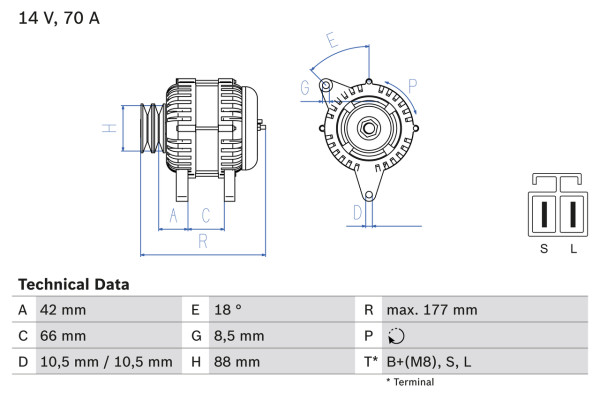 0986045541, Dynamo, Generátor, BOSCH, WL21-18-300, XM3410300AA, WL21-18-300A, XM3410300BA, 1449569, WL91-18-300, 3601014, 4344538, 6M3410300AB, 8EL737819-001, A002TA6099, JA1530IR, LRA01638, A002TA6099A, LRA1638, A002TA6099AT, A002TC1479ZT, A2TA6099, A2TA6099A, A2TA6099AT, A2TC1479ZT
