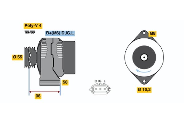 0986045751, Dynamo, Generátor, BOSCH, 3140060G10000, 3140060G11000, 3140060G12000, 3140060G13000, 3140066D10000, 3140075F50000, 3140079G00000, 3140083E00000, 31400M79G00, 31400-60G10, 31400-60G11, 31400-60G12, 31400-60G13, 31400-66D10, 3140075FD5, 31400-75F50, 31400-79G00, 31400-83E00, 0986045751, 1012110722, 8EL737473-001, A005TA6191, DRA3926, JA1293IR, LRA01739, 0986045791, 1012110723, A005TA6191ZC, LRA01836, 1022115020