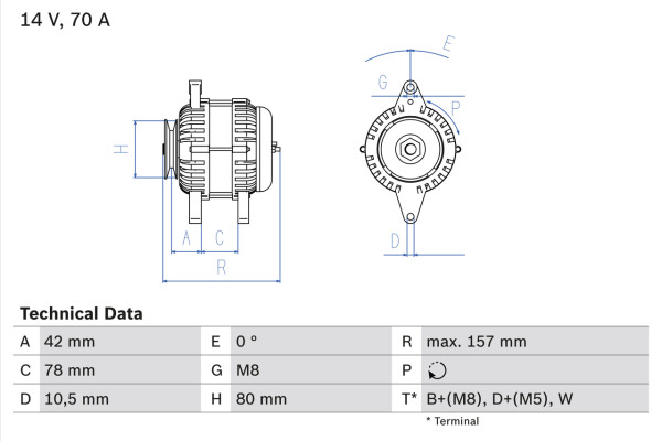 0986047200, Dynamo, Generátor, BOSCH, 2310069T60, 0123310052, LRA02333, LRA2333