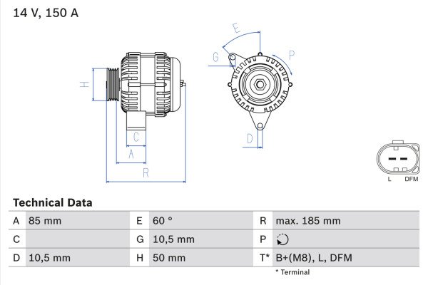 0986047550, Dynamo, Generátor, BOSCH, 0131548202, A0121541302, A012154130280, A0131548202, A013154820280, A0141540102, A014154010280, A01315482020, 0121541302, 012154130280, 013154820280, 01315482020, 0141540102, 014154010280, 0124615003, 8EL738186-001, CA1776IR, DRB3670, LRA02294, 0124615012, LRA2294, 0124615044, 0124615049, 0124615073, 0986043670, 0986043673, 0986047553, 0986048643
