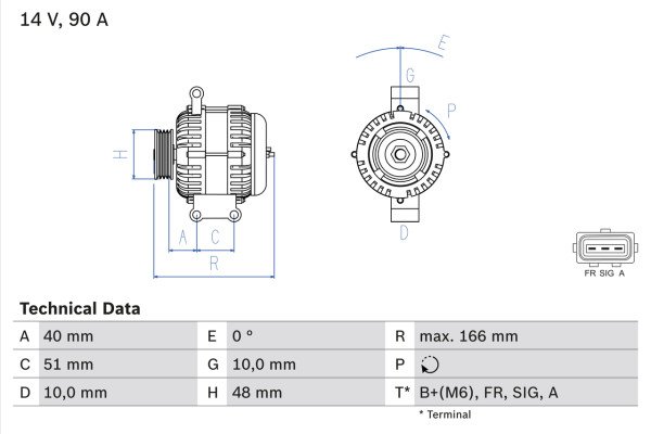 0986049141, Dynamo, Generátor, BOSCH, 1229424, 1450644, 2542736, 3S5T10300AA, 3S5T10300AB, 1986A01865, 8EL738134-001, CA1758IR, DRA458, LRA02348, TG9C013, LRA2348, TG9C095, 2542736A, 437453, 439488, 439729