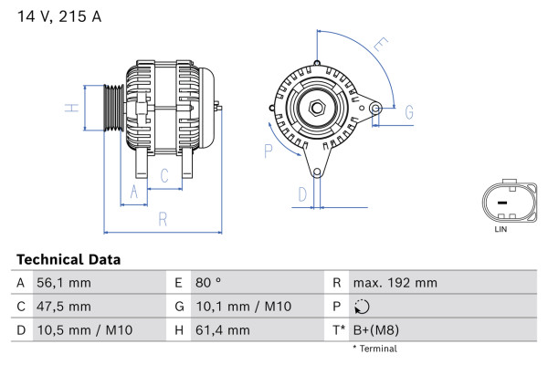 Dynamo - 0986083920 BOSCH - 30659580, 36002812, 0125812009