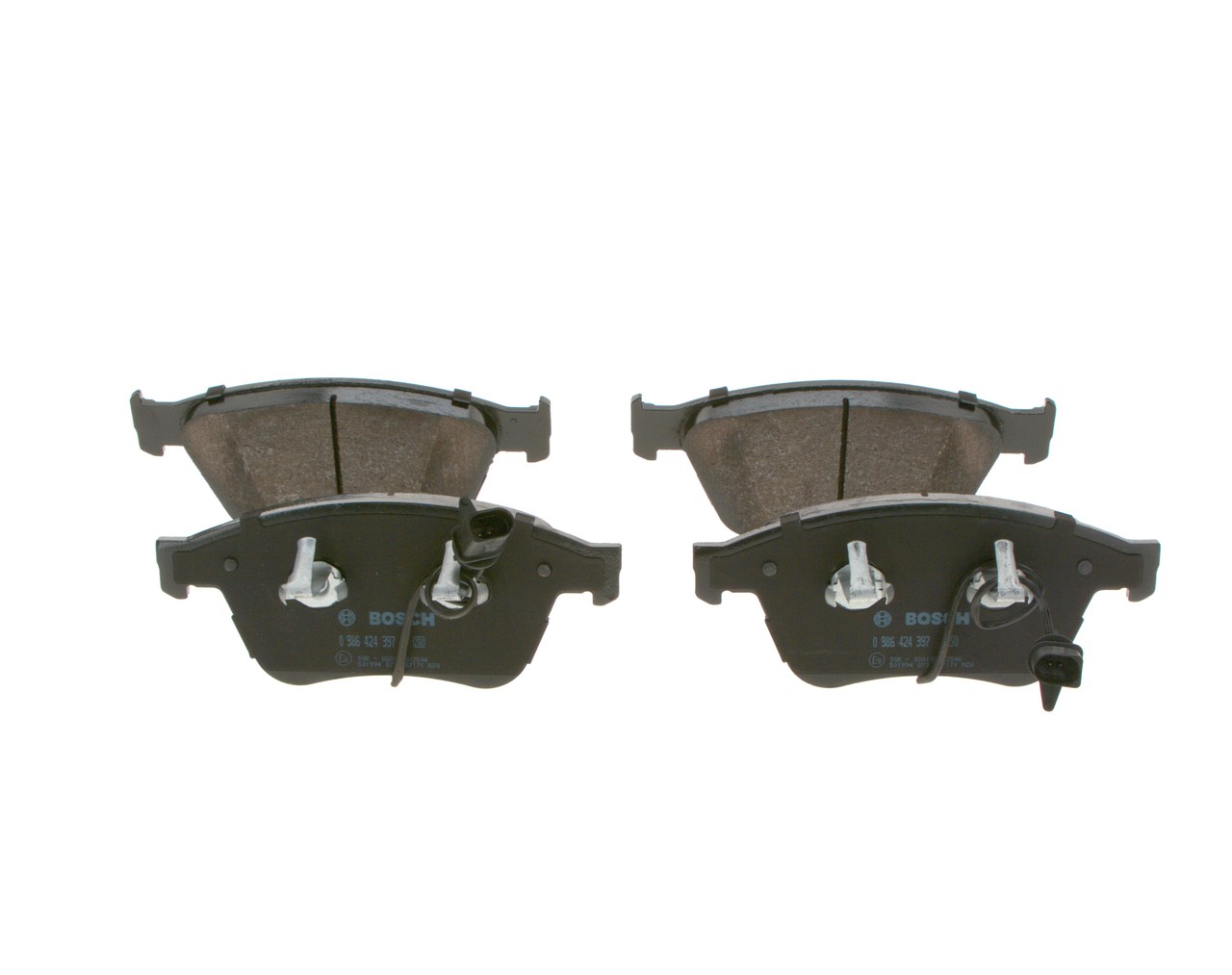 Bremsekloss sett - 0986424397 BOSCH - 3W0698151AA, 3W0698151P, 3W0698151R