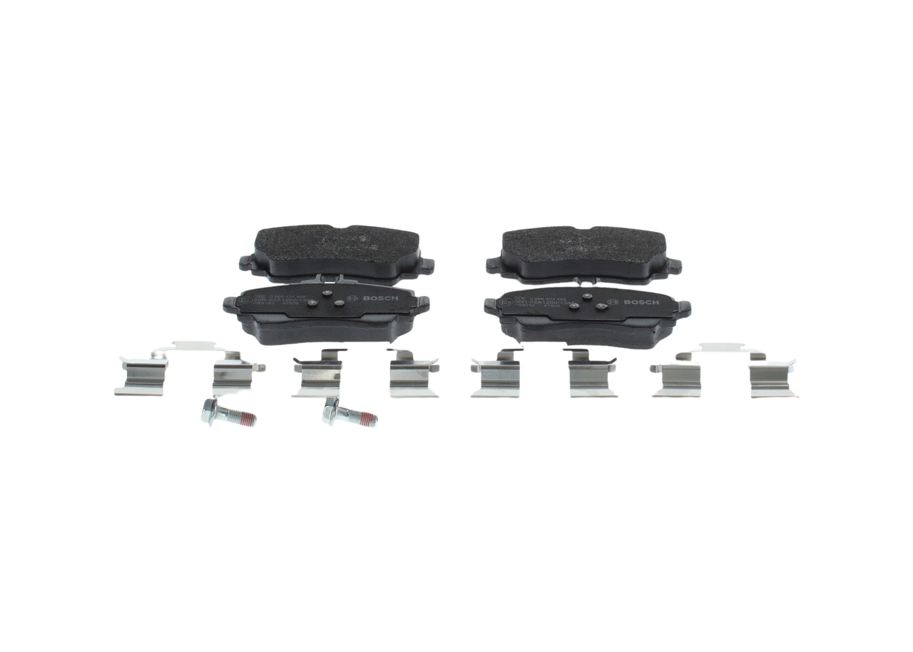 0986424469, Bremsekloss sett, Sada brzdových destiček, kotoučová brzda, BOSCH, A1684200020, A1684200120, A1684200720, A1684200820, A1684201120, A1684201220, A1684201320, A1684201420, A1684201520, A4144200220, 1684200020, 1684200120, 1684200720, 1684200820, 1684201120, 1684201220, 1684201320, 1684201420, 1684201520, 4144200220, 05P1387, 0986TB2322, 13046027762, 1501223333, 181233, 2307003, 265000, 301549, 571944, 571945J
