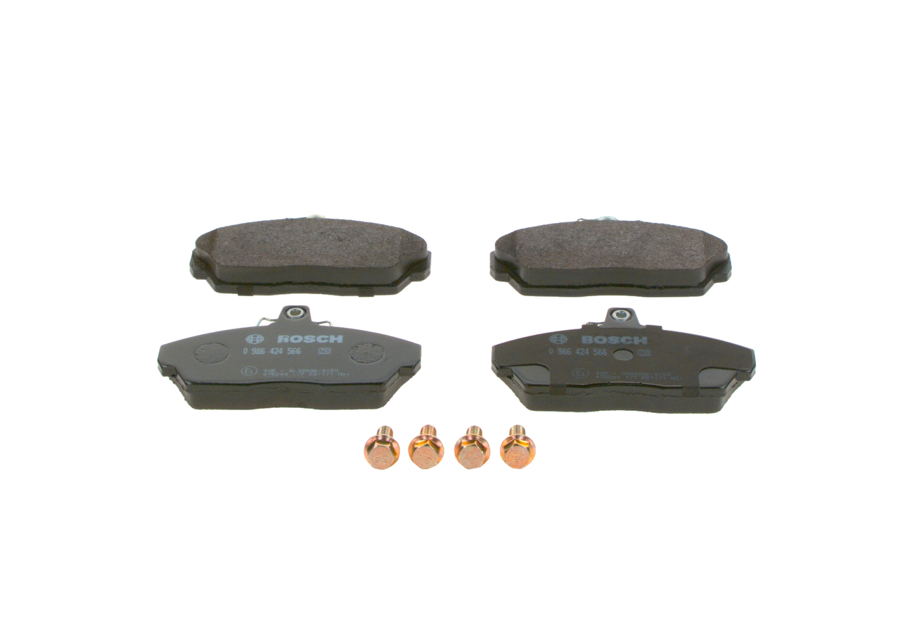 0986424566, Bremsekloss sett, Sada brzdových destiček, kotoučová brzda, BOSCH, 22173501170, SFP100360, 33023501170, 33023501800, 05P922, 0986TB2189, 13046058302, 141232, 1771, 2151504, 233710, 302836, 33710, 571438B, 573203J, 6113191, 667981, 8DB355018-431, FDB1291, GDB1319, LP1109, MDB1972, P44010, PAD1019, T5120, 0986495228, 141232701, 2151518004, 573203B, 598512