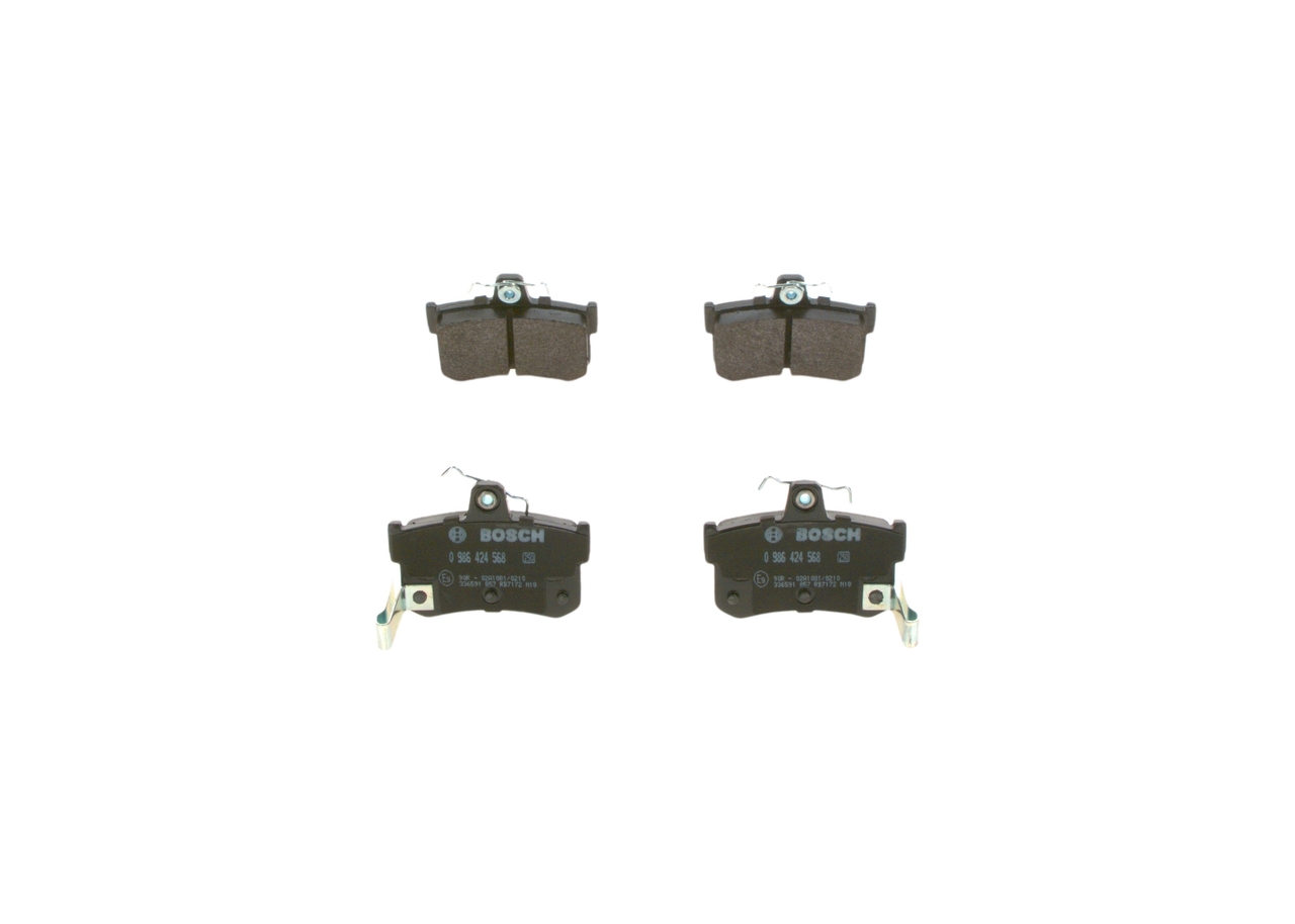 0986424568, Bremsekloss sett, Sada brzdových destiček, kotoučová brzda, BOSCH, GBP90302AF, GBP90323, SFP10012, GBP90323AF, GBP90324AF, SFP000360, 05P341, 180995, 2151503, 225101, 25101, 301022, 491381, 571938B, 571938J, 6111692, 7071, 8DB355018-031, FDB917, GDB1169, LP880, MDB1659, P28020, PAD689, T5065, 05P654, 180995701, 2168202, 225112, 598903