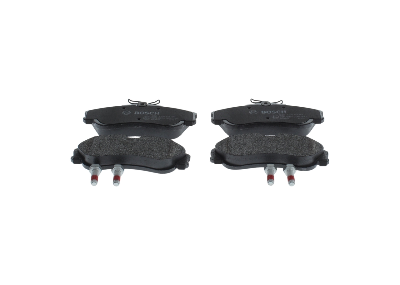 0986424583, Bremsekloss sett, Sada brzdových destiček, kotoučová brzda, BOSCH, 425213, 425234, 425333, 425378, 425379, 425380, 05P950, 13046028622, 181570, 2261, 2334602, 263400, 302018, 571919J, 571966B, 6112951, 63400, 8DB355018-541, FDB1112, GDB1295, LP1624, MDB2067, P61069, PAD1001, T5131, 181570700, 2334619314, 571966J, 598398, 602862