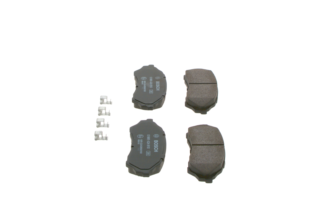 Bremsekloss sett - 0986424610 BOSCH - AY040MA021, A15019K2, BJYD3323Z