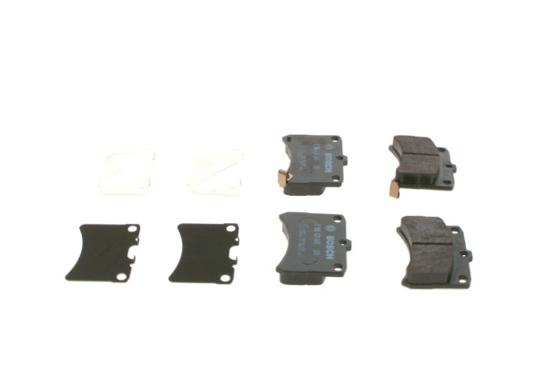 0986424643, Bremsekloss sett, Sada brzdových destiček, kotoučová brzda, BOSCH, AY040KE133, V9118D014, 04465B5020, 0449192713, 0449197202, 0449197202000, 0449197213000, 0449197501000, 0449197506000, 449197202000, 449197501000, 449197506000, 05P1035, 13046057082, 2349402, 272302, 572552J, 6132192, 670883, 72302, 8DB355017-121, D0038M02, GDB3219, J3606020, LP1547, MDB1986, P16009, PAD1138, PF6429, T3104