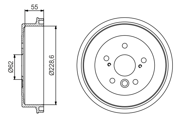 0986477168, Bremsetrommel, Brzdový buben, BOSCH, 4243128100, 4243142010, 4243142011, 4243142050, 14771310, 1825254518, 24022280081, 254518, 329339B, 329339J, 60405, 7D0364, 94022200, BDR373, BF495, BT1660, DB4234, J3402016, MBD154, BT1680