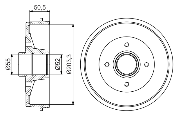 0986477173, Bremsetrommel, Brzdový buben, BOSCH, 7700304984, 8200104901, 14938010, 1825253925, 237003, 24022030101, 253913, 61271, 709200, 7D0391, 94027100, BDM1073, BDR346, BDR9043, BF423, BT0010, BT346L, DB4212B, 253925, 713100, 7D0391C, DRM9911, MBD308, 7D0391CA