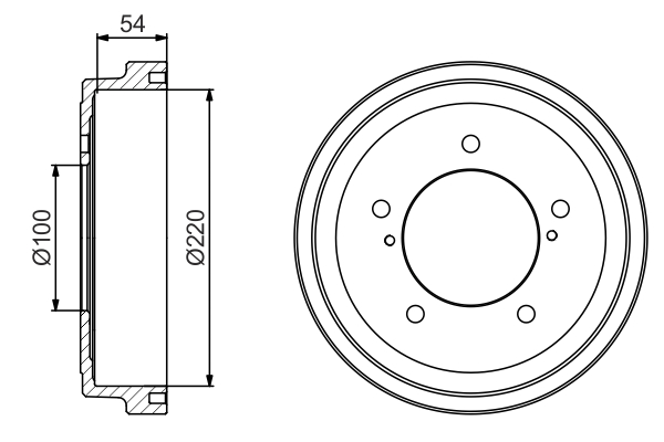 0986477236, Bremsetrommel, Brzdový buben, BOSCH, 43511-65D00, 1825255212, 255212, 61381, 7D0674, 94037800, BDM1110, BF544, BT1039, BT1650, DB4421, N3408018, 7D0674R, MBD357