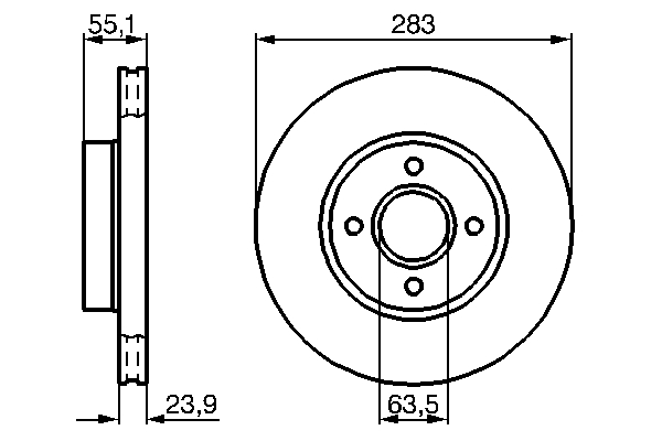 0986478814, Bremseskive, Brzdový kotouč, BOSCH, V88BX1125AA, 1637618, 1648717, 5022665, 5023482, 09A29310, 1172524, 140188, 250132900, 51037, 561376B, 561376J, 92037700, BDC3728, BG2536, DDF384, DF2630, DSK2492, F1461V, HPD234, MDC638, V076, 142234, 561376JC1, 6026303, 982000377, BSF3728, 561376J1