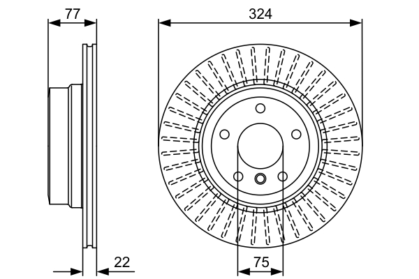 0986479569, Bremseskive, Brzdový kotouč, BOSCH, 34216778649, 34216855003, 09C31511, 1421445, 150346420, 231024C, 24012202571, 55019, 562721BC, 562721JC, 6149410, 92201903, B2047V, BDC5815, BG4284, BS8992C, DDF1812, DSK2720, MDC2757C, V721, 150346452, 562721J1, 92201905, DDF1812C, 150346453, DDF1812C1