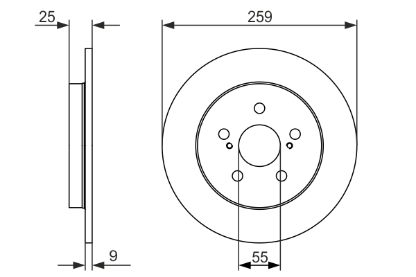 0986479721, Bremseskive, Brzdový kotouč, BOSCH, 1421540, 4243102250, 4243112310, 08A5343E, 18152045143, 197491, 2045143, 24010901631, 5496, 55240, 562751JC, 590281920, 6132600, 92224000, BDC5944, BDS1478, BG4201, BS9106C, DDF1875C, DF6145, DSK2811, N3312062, RD01219, T2069P, 08A5343X, 3145143, 55240NC, 562751JC1, 672540, 92224003