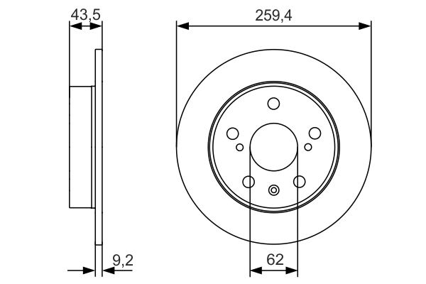 0986479C44, Bremseskive, Brzdový kotouč, BOSCH, 55611-61M00, 55611-61M20, 55611-70L00, 08C04611, 1815315232, 205232, 24010901821, 540530620, 55684, 563141JC, 6166600, 92268403, BDC6243, BDS1801, BG4709C, BS7754, BS9428C, DDF2493C, DF8215, DF8218, DSK3088, N3318010, RD01223, S5020P, 08C04641, 315232, 540530652, 55684NC, 563141JC1, BG4709C18B1