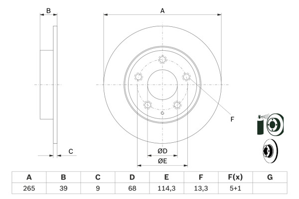 0986479E54, Bremseskive, Brzdový kotouč, BOSCH, BKC3-26-251, B45G-26-251A, B45G-26-251B, 08C6531X, 197562, 203283, 24010901811, 370305520, 55677, 562568JC, 6157500, 92267703, BDS1735, BG4707C, BR4802C, BS9440C, DDF1771C1, DF8122S, DSK3041, M5042P, RD01229, 08C65311, 24010901871, 313283, 563286JC, 672957, BG4707C18B1, DDF2533C, DF8122SL, MDC2605
