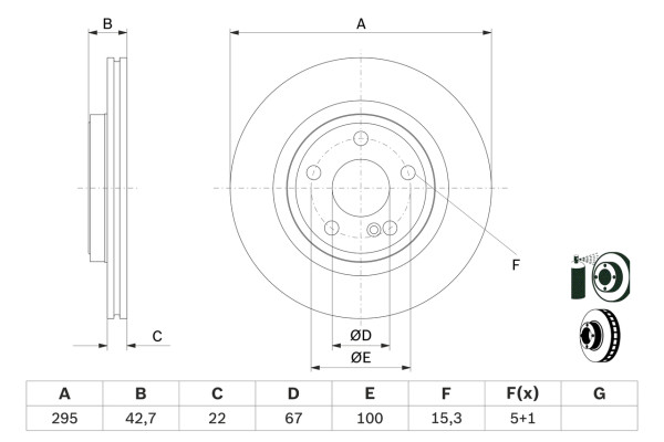 0986479F75, Bremseskive, Brzdový kotouč, BOSCH, A2464230812, 2464230812, 09C21941, 18153133138, 24012203061, 3133138, 400550620, 55869, 561006JC1, 6163310, 673705, 92286903, BDS1848, BG4927C, BS9754HC, DDF2731C1D, DF6887, DSK3364, M4005VR, 400550652, 92286905, BG4927C18B1, MDC2772, 400550653, MDC82772C