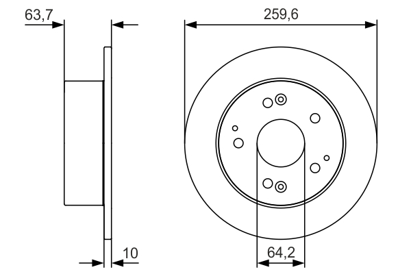 0986479V39, Bremseskive, Brzdový kotouč, BOSCH, 42510-S1A-E20, 54697, 687500, 92169703, BDC5600, BG3745, BS7680C, DDF2259, MDC1517, MBD5600