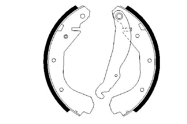 0986487199, Bremsesko sett, Sada brzdových čelistí, BOSCH, 1605590, 1605774, 1605792, 90273262, 1605689, 90350169, 90399218, 03013701662, 04640, 073162, 109901013, 153305, 18492736409, 2830417401, 361417B, 408800, 409, 562038, 6009, 84033100, 8808, BB1048A2, BBF685, FO0419, FSB198, GS6212, H8085, LS1292, M628, MFR179