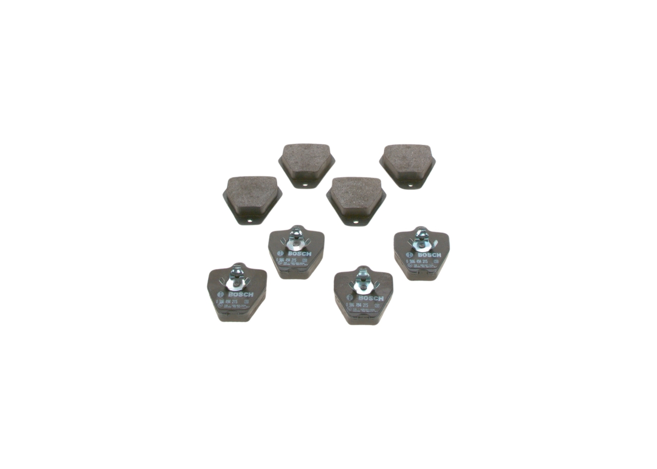 0986494215, Bremsekloss sett, Sada brzdových destiček, kotoučová brzda, BOSCH, 8D0698151B, 8DO698151B, 8D0698151K, 050810, 05P2101, 13046027052, 181692, 2145401, 250810, 571871J, 6113231, 670944, 891781, 8DB355010-191, FDB985, GDB1323, LP1024, MDB2145, P85096, T1328, 05P2297, 602705, P85096N