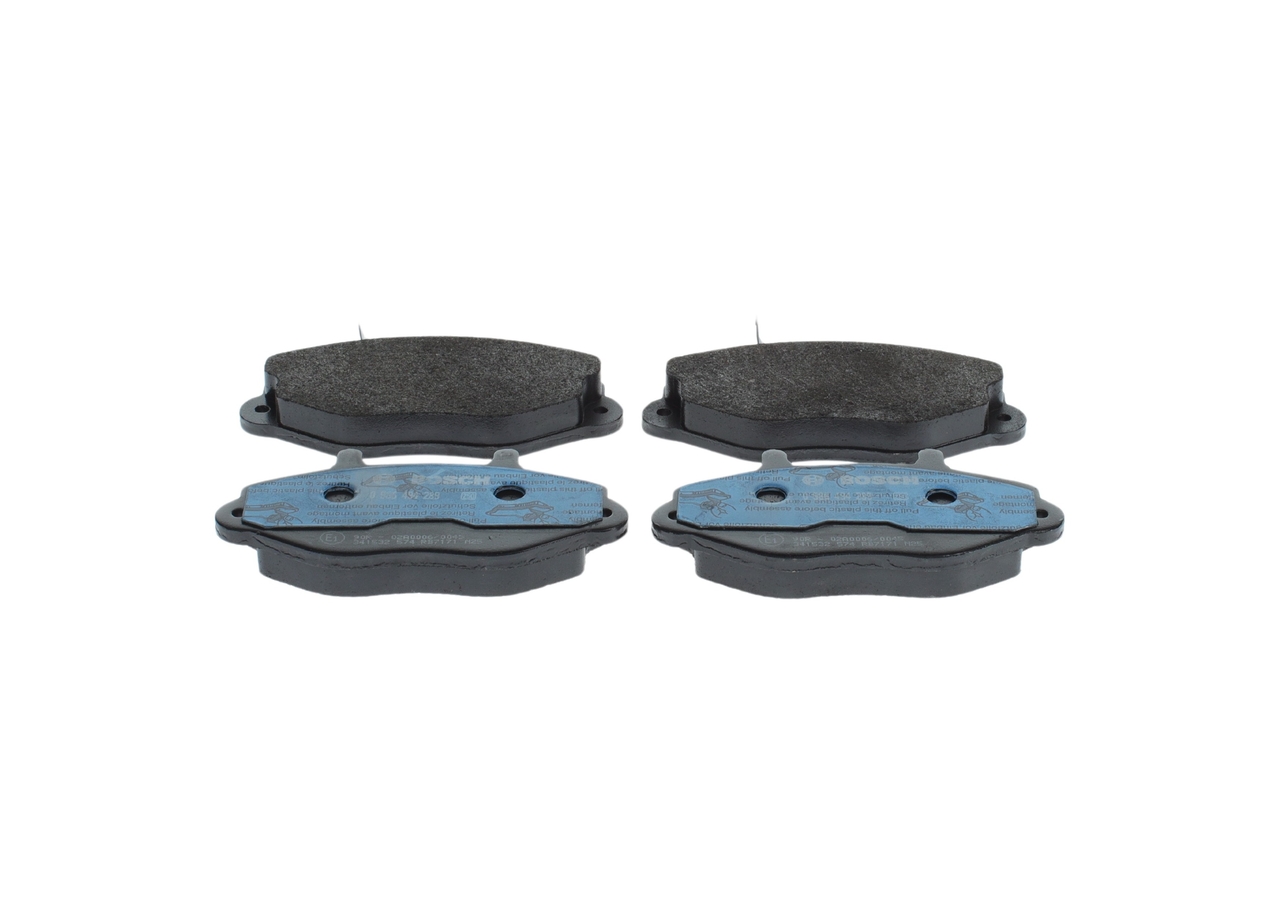 0986494289, Bremsekloss sett, Sada brzdových destiček, kotoučová brzda, BOSCH, 2K021BD, EBD207092VB, 1134159, 1301592, 5028764, 92VB2K021BD, 93VX2K021BB, 05P461, 13046039592, 140897, 2021, 2146901, 239200, 301037, 39202, 571746B, 571746J, 6115734, 7232, 8DB355006-401, FVR1339, GDB1080, LP1418, MDB1559, P24033, PAD1106, T0390, 05P482, 140897203, 2146902