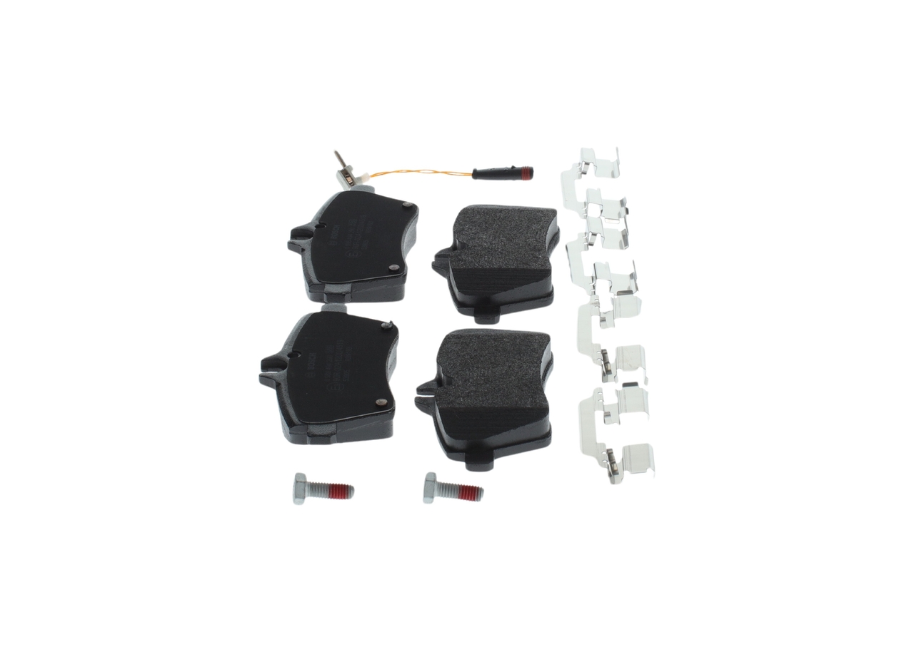 0986494290, Bremsekloss sett, Sada brzdových destiček, kotoučová brzda, BOSCH, A1694200320, A1694200720, A1694200920, A1694201320, A1694202020, 1694200320, 1694200720, 1694200920, 1694201320, 1694202020, 05P1242, 0986494570, 114400, 13046027112, 1501223356, 181678700, 2114400, 2407702, 302052, 573265B, 573265J, 6116301, 8420, 8DB355011-371, FDB1749, GDB1630, LP1948, MDB2685, P50056, PAD1439