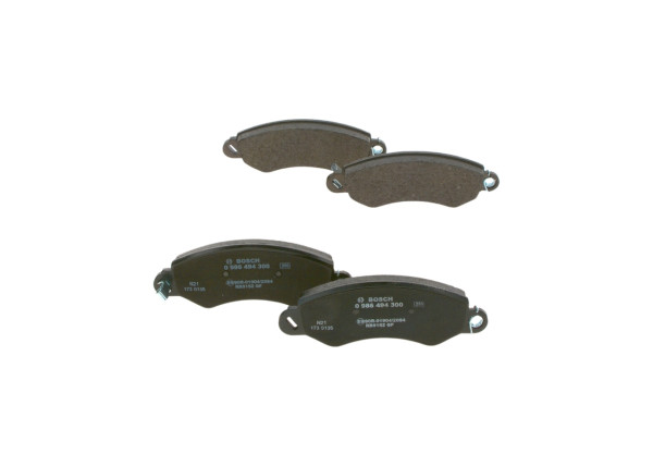 0986494300, Bremsekloss sett, Sada brzdových destiček, kotoučová brzda, BOSCH, 545990001, 545990027, 05P2075, 125502, 141971, 2125502, 2435801, 573925J, 6117444, 671904, 857381, 8DB355012-431, FVR1774, GDB1744, LP2096, MDB2817, PAD1479, PB1002, T1608, 2435803, PD3107