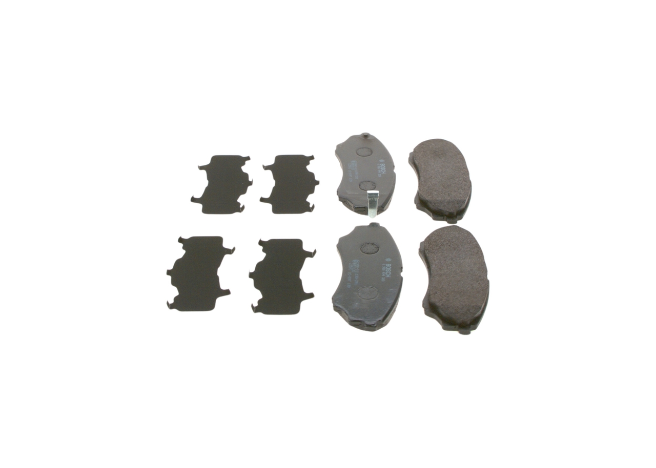 0986494323, Bremsekloss sett, Sada brzdových destiček, kotoučová brzda, BOSCH, UMY13323ZA, UMY13328ZA, UMY13328ZB, 1356600, 1360290, 1891191, UMY43323Z, 2M342001CA, UMY43328Z, 2M352001BA, UMY43328Z9C, 3M342001CA, 3M352001AA, 3M352001BA, 4432201, 4432234, 05P1499, 0986TB2925, 115100, 13046057952, 1501222574, 181822, 2115100, 2435301, 302608, 3070, 572572B, 572572J, 6134039, 6260