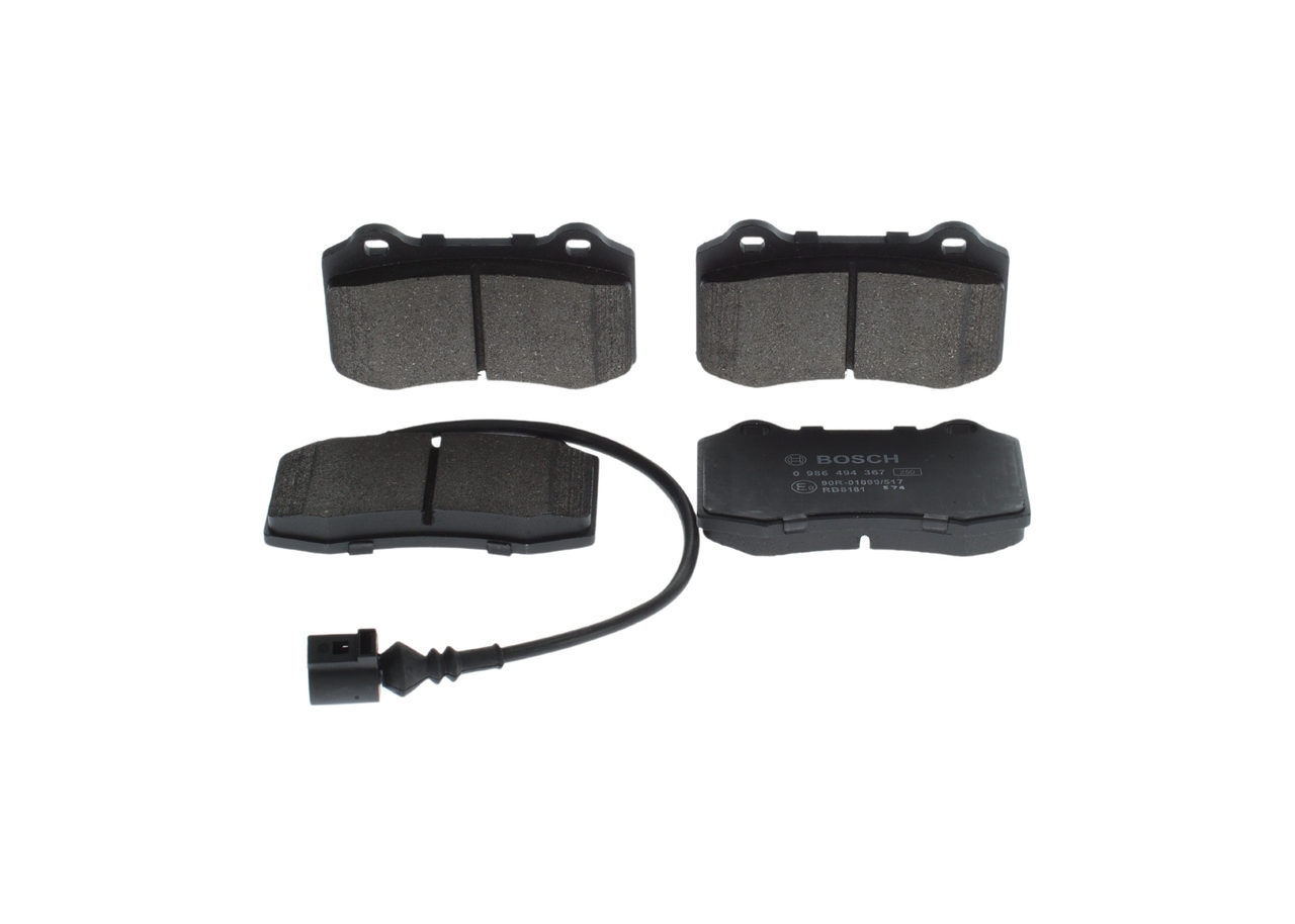 0986494367, Bremsekloss sett, Sada brzdových destiček, kotoučová brzda, BOSCH, 1ML698151, 30645136, 9947643, 9950812, 043401, 05P1426, 0986TB2243, 13046048012, 1501224029, 181447, 2138102, 243401, 2604, 302944, 571427B, 573079J, 6116449, 7523, 899181, 8DB355006-591, FDB1052, GDB1392, LP1543, MDB1877, P23074, PAD1150, T1490, 13046049642, 181636, 2138103