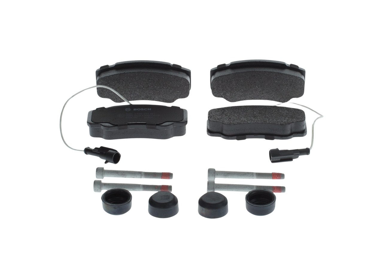 0986494391, Bremsekloss sett, Sada brzdových destiček, kotoučová brzda, BOSCH, 5001868608, D4060MA000, 05P1662, 096102, 13046048592, 141847, 2392103, 296102, 302806, 5481, 573318J, 6134419, 7752, 869781, 8DB355013-511, FVR4054, GDB3441, LP2054, MDB2918, P56122, PAD1554, T1721, 2392120115, 541738, 604859, PAD1554B, 671510, PD3577, 872031