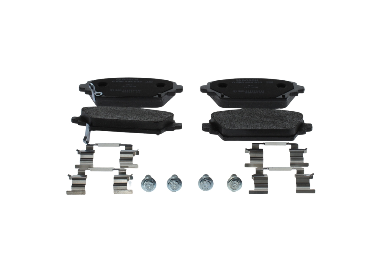 0986494633, Bremsekloss sett, Sada brzdových destiček, kotoučová brzda, BOSCH, 41060AV125, 45022-S1A-E00, GBP90346, 41060AV126, 45022-S1A-E02, SFP000070, 410604U125, 45022-S1A-E50, SFP000370, 410604U126, 45022-S1A-E51, 05P1036, 0986424663, 13046058252, 181286, 2309401, 269402, 301436, 4801, 572428J, 572429B, 6131861, 69402, 8DB355011-951, FDB1439, GDB1491, LP1503, MDB1989, P28029, PAD1043