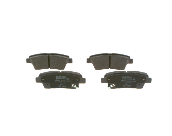 Bremsekloss sett - 0986494766 BOSCH - 583023MA30, 05P2091, 145802