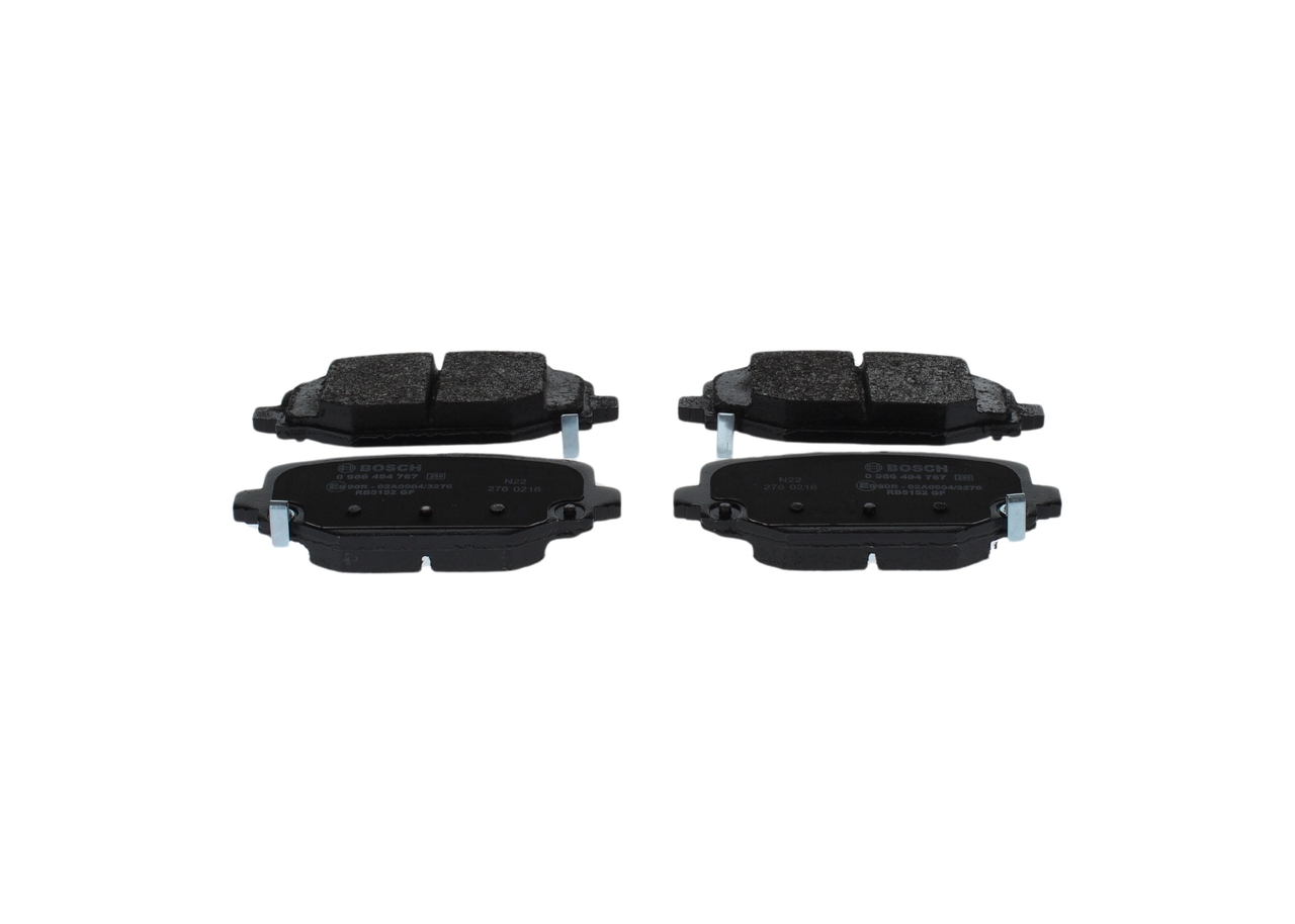 0986494767, Bremsekloss sett, Sada brzdových destiček, kotoučová brzda, BOSCH, K68159526AC, K68509721AB, 05P1747, 13046026062, 148304, 182053, 2148304, 2537601, 302918, 573412J, 6119369, 8DB355020-311, 9630, FDB4778, GDB1936, LP2499, MDB3271, P11032, PAD1879, RA11680, T3145, 573412JD, 601313, FDB4778D, MDB83271, P11032N, 670117, FDB4778S