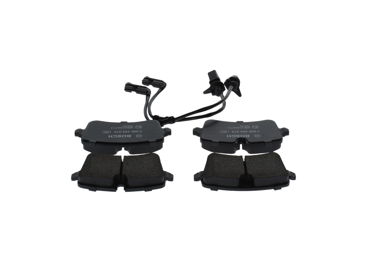 0986494915, Bremsekloss sett, Sada brzdových destiček, kotoučová brzda, BOSCH, 4H0698451K, 05P1826, 181986, 2134320, 2521405, 573756JD, 601325, 8DB355016-011, FDB4393, GDB1867, LP3625, MDB3190, P85157, PAD1778, 573945J, 671008, FDB4393D, LP3625D19B1, P85157N, PD3827, FDB4393S