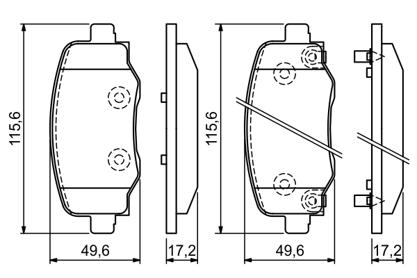 0986494930, Bremsekloss sett, Sada brzdových destiček, kotoučová brzda, BOSCH, 77361008, 77367145, 77367417, 77367145SK1, 77369350, 05P1954, 10181, 13046026022, 157802, 182176203, 2157802, 302202, 573693J, 6121161, 8DB355025-481, FDB4925, GDB2116, LP3194, MDB3769, P23177, PAD2069, T2446, 2230401, 601432, FDB4925D, GDB9069, LP3194D19B1, MDB83769, P23177N, PD3751