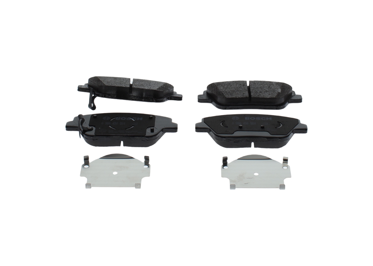 0986494984, Bremsekloss sett, Sada brzdových destiček, kotoučová brzda, BOSCH, 581012TA00, 581012TA50, 581013QA10, 581013QA50, 58101TA50, 05P1736, 13046056602, 182136, 2142302, 2564401, 301294, 573462J, 8DB355020-551, FDB4831, GDB3540, LP2688, MDB3305, P30066, PAD1755, T2209, 302219, 8DB355030-441, GDB7845, P30066N, 601374, 670139, 671294