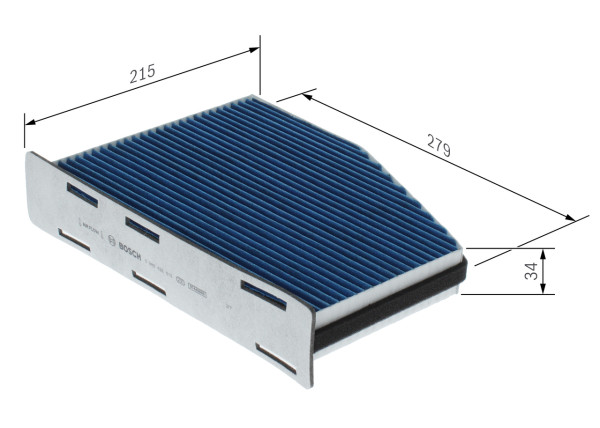 0986628615, Kupefilter, Filtr kabin., BOSCH, 1K1819669, 0986628515, AHA378, E998LB, FP2939, LAO181, PCA8348, 1987432097, 1987432397