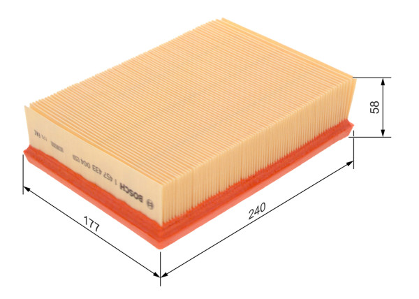 1457433004, Luftfilter, Vzduchový filtr, BOSCH, 13721730449, GFE1140, 13721730946, PHE10004, 13721738462, PHE10004EVA, 0986TF0136, 178AP, 2499, 3099100, 8018, A1413, A214, A27001, A411, AG1126, AG835, AI5078, AP028, ARL7321, C25114, CA5344, E173L, EAF092, ELP3494, LX343, MA1018, MAP60010, MD9204, P991A