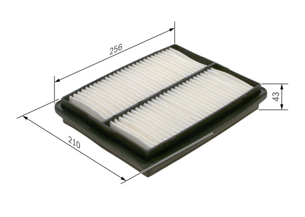 Luftfilter - 1457433037 BOSCH - 1378061A00, 1378061A00000, 1378061AA0
