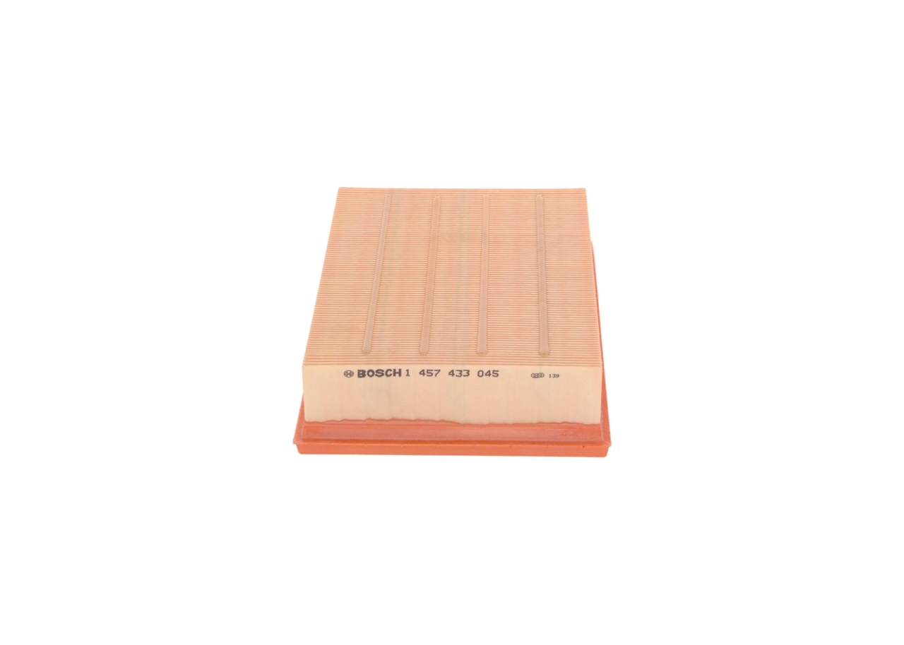 1457433045, Luftfilter, Vzduchový filtr, BOSCH, 24438415, 9201930, 93179527, 5834252, 834617, 9201929, 1457433045, 2726, 3016000, 8345, A1165, A2116, AG1626, AI5292, AP0202, C241282, CA9473, E469L, EAF410, ELP3956, LX1029, PA7392, PC2207E, S3160A, WA6696