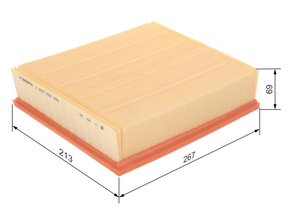 1457433046, Luftfilter, Vzduchový filtr, BOSCH, 06C133843, 1121330003, 23334, 2693, 3016200, 30923334, 446AP, 585043, 60817, 71761663, 8250, A1119, A2035, A31060, A45457, ADV182208, AF050, AF20072, AF3593, AG1031, AG1497, AI5254, ALA8493, AP1792, C271921, CA9409, E399L, EAF422, ELP3958, F026401728