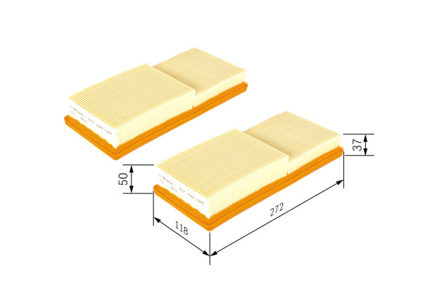 1457433049, Luftfilter, Vzduchový filtr, BOSCH, A1120940304, K05098424AA, 1120940304, K05098424AB, K05098424AC, 05098424AA, 05098424AB, 05098424AC, 5098424AA, 5098424AB, 5098424AC, A1870, A45443, ADA102206, AG1473, AP03432X, C28612, E734L, EAF739, LX1137S, WA9570
