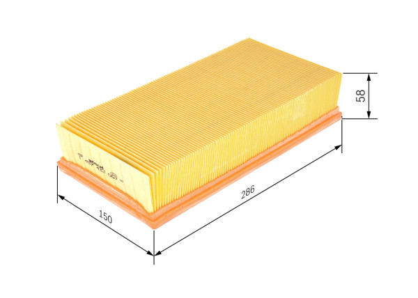 1457433067, Luftfilter, Vzduchový filtr, BOSCH, 13721702907, 13721702908, 13721742201, 13721742202, 1457433067, 2626, 911AP, A1847, A27765, AF20073, AF7973, AG1158, AI5364, ALA8520, AP0321, C29105, CA8220, E409L, EAF394, ELP9117, LX494, MD8104, PA7243, PC2360E, U774, WA6655
